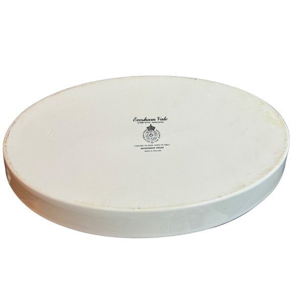 Royal Worcester Evesham Vale Oval Serving Dish With Corn & Fruit Design - Picture 5 of 5